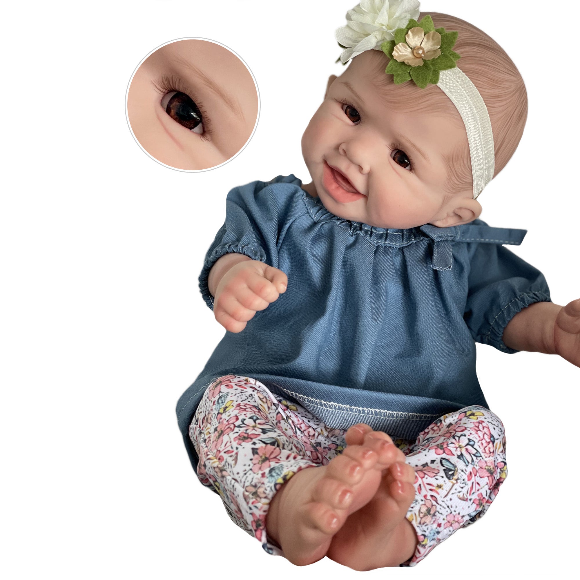 Leila - 20 Realistic Soft Silicone Vinyl Reborn Baby With Innocent Face –  vacos